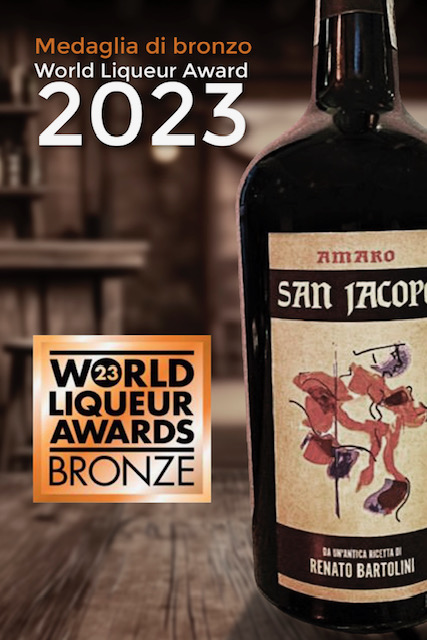 Medaglia di bronzo Amaro Italiano World Liqueur Award 2023 sanjacopo 1